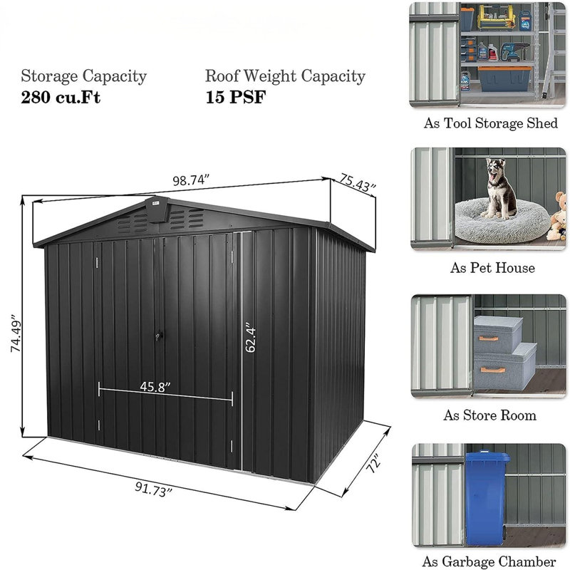 Storage Shed, Outdoor Storage Shed ,Outdoor Storage Cabinet ,Garden Shed ,Bike Shed ,Metal Storage Shed