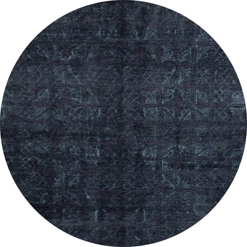 Abstract Indoor Rug, Round 8'