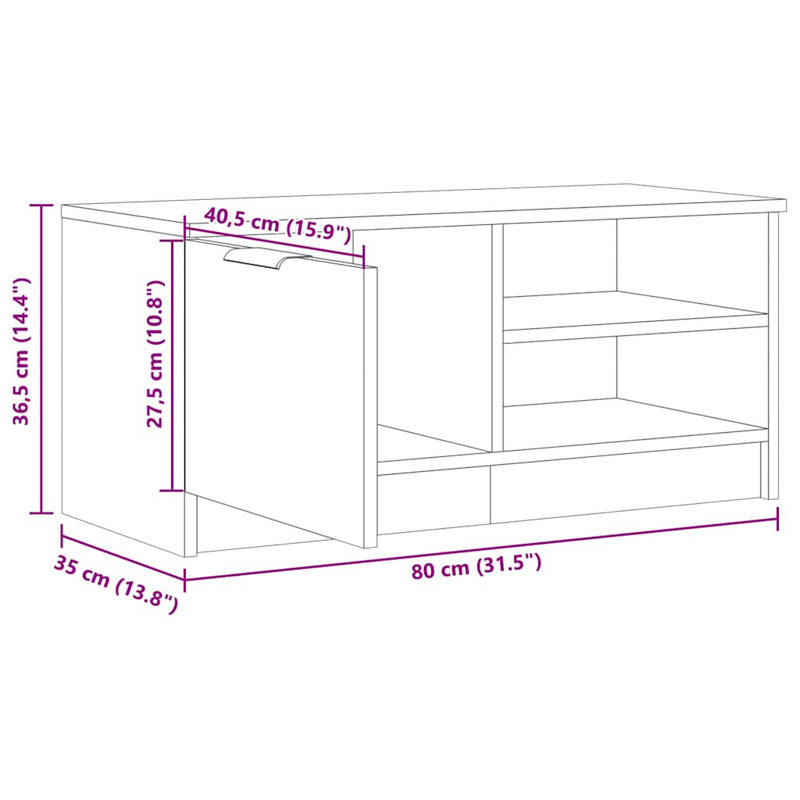 Mortensen TV Stand, Artisan Oak