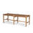 Welham Ursulina Solid Wood Woven Leather Bench-253333788