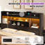 Structure de lit grand Sherell avec 4 tiroirs de rangement, noir-1503422356-1503422361