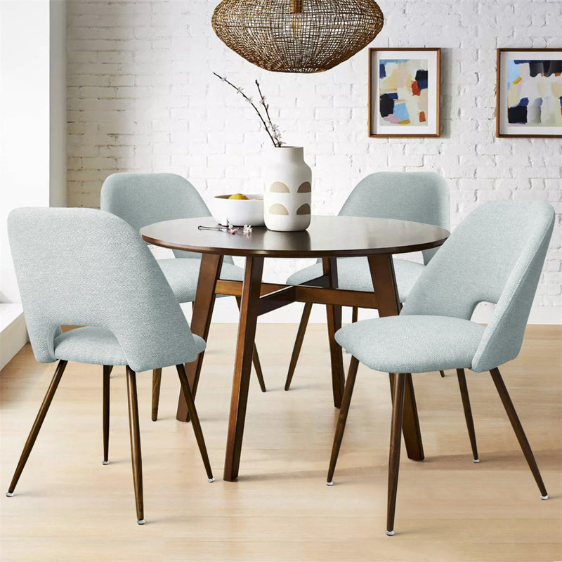 Aunnika 19'' H Upholstered Side Chair, Aqua