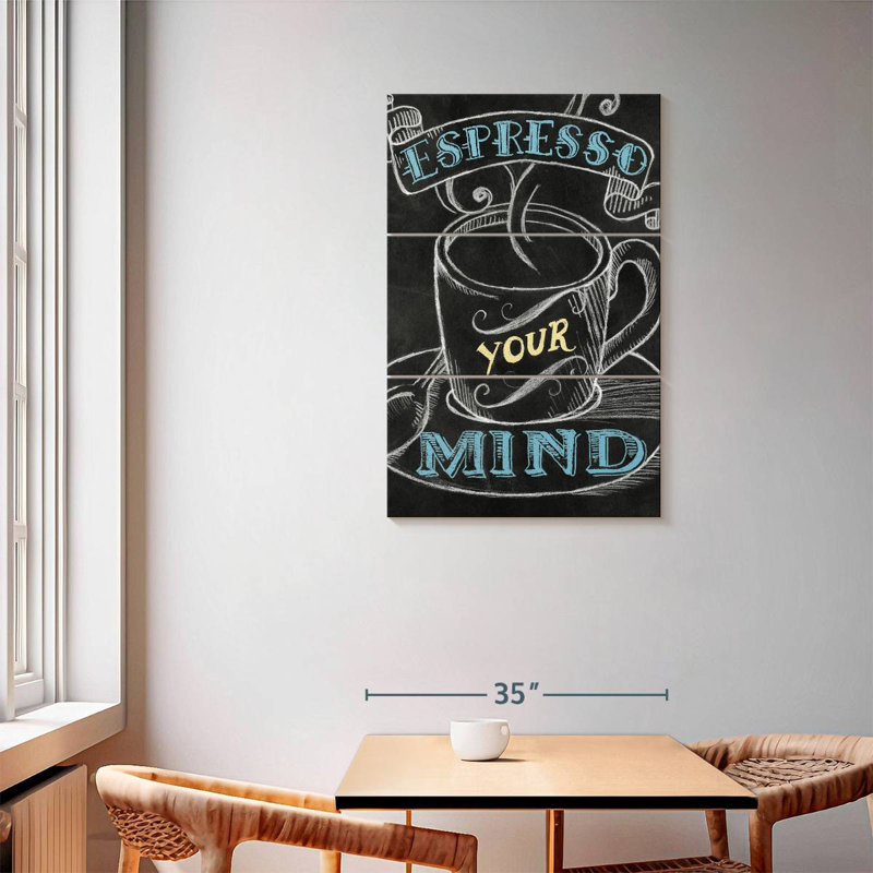Yarlin Espresso Your Mind Color, 57" H x 36" W