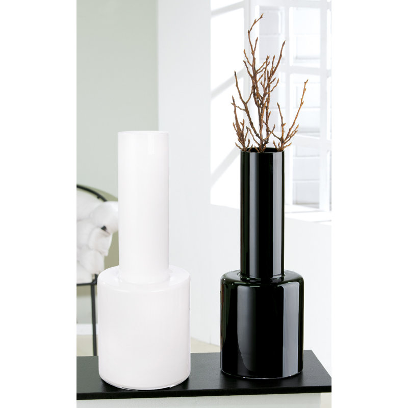 Caroyl Floor Vase, Black, 50cm H x 19cm W x 19cm D