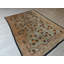 Warm Cream Color Antique Floral Pattern Mongolian Wool Pile Area Rug