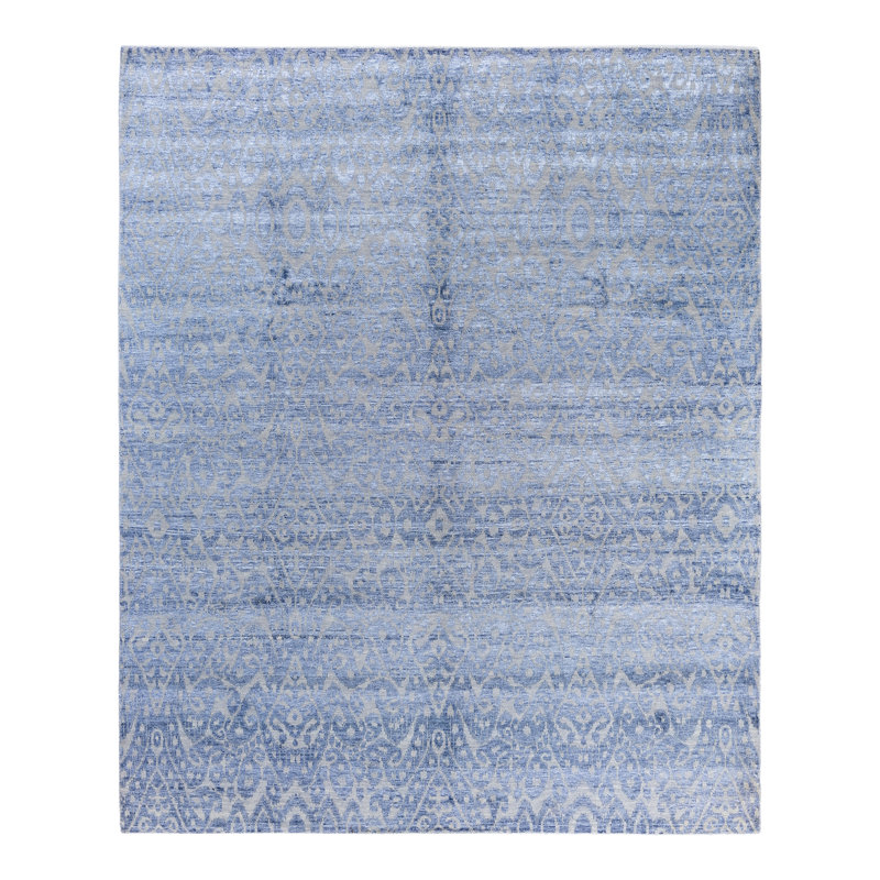 Overdyed One-of-a-Kind Rectangle 8'1" x 9'8" Hand Knotted Area Rug