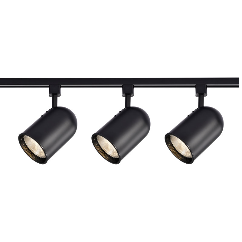 48'' 3 -Light Track Track Kit with Adjustable Head, Black