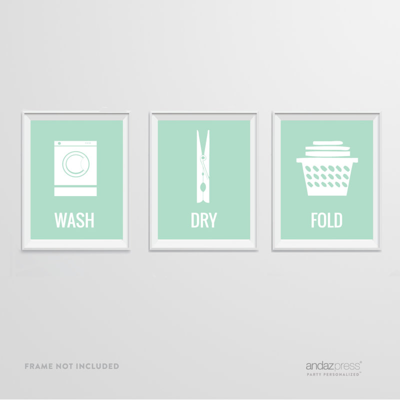 " Laundry Room " 3 - Pieces