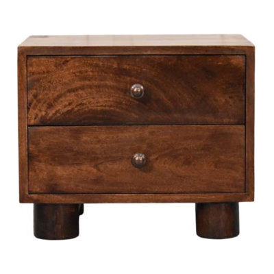 California Walnut Two Drawer Haliey