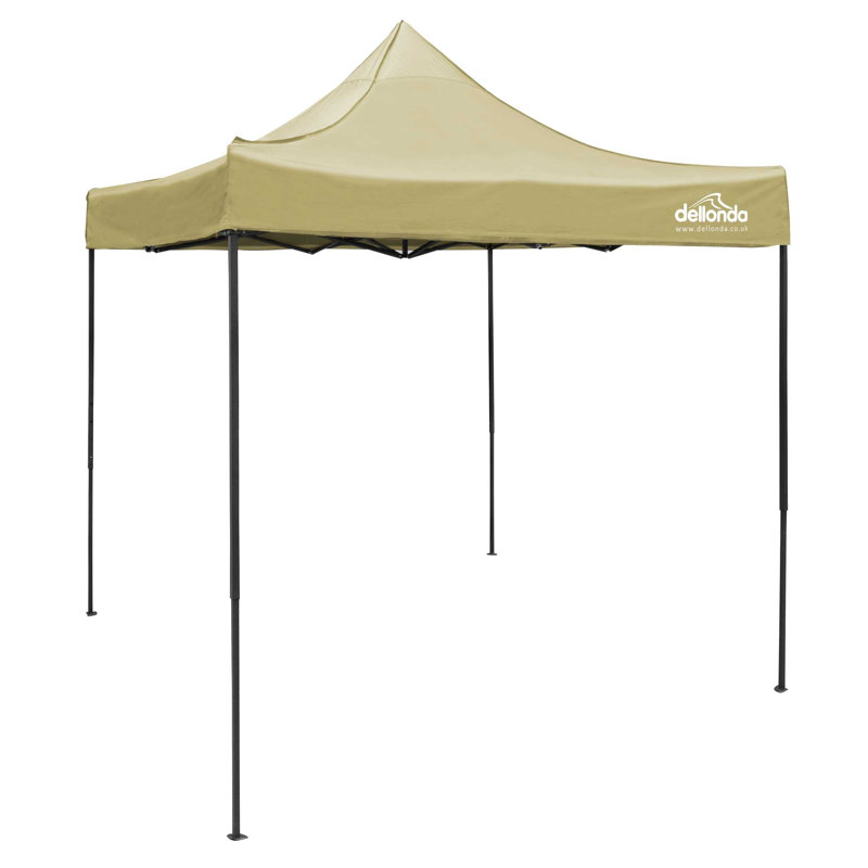 Premium 2m x 2m Steel Pop-Up Gazebo, Beige