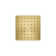 Parallel Single-Function Square Showerhead, Shower Head with One Spray, 2.5 GPM