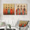 «Red Ancestors Blessing Accents with Green I», art mural traditionnel chinois - ensemble de 2 décorations murales traditionnelles
