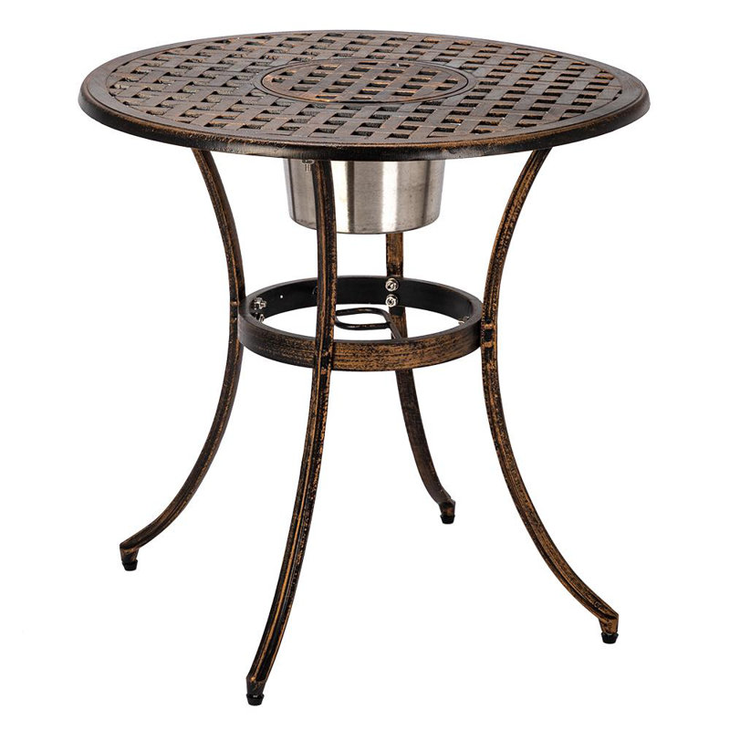 2 - Person Patio Dining Set with Round Table , Cushions Included