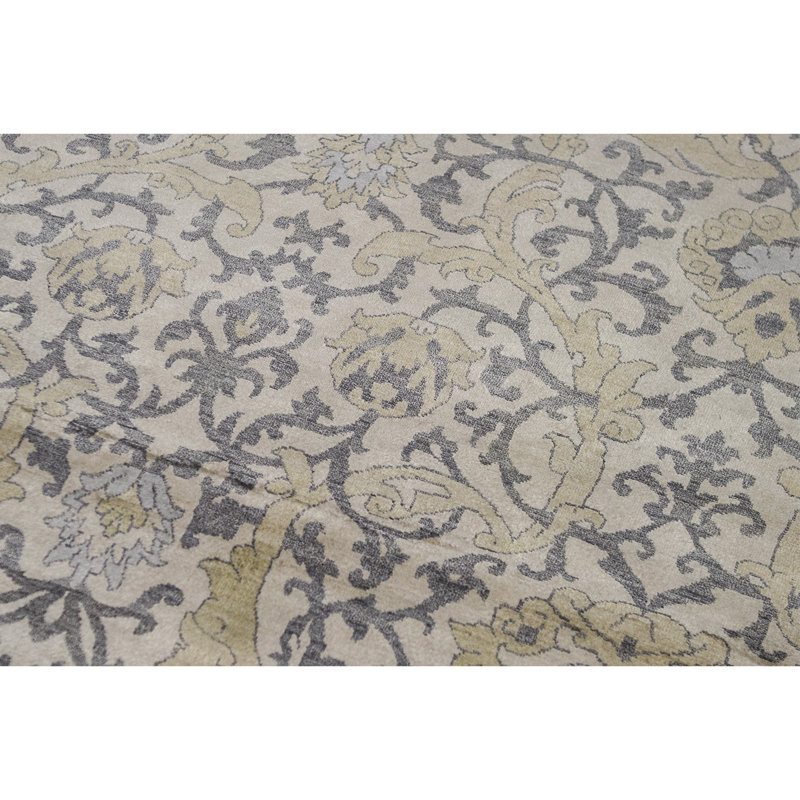 Silk Damask Area Rug