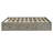 Queen Platform Bed Frame with 6 Storage Drawers, Antique Gray Finish-1676791945-1676791947