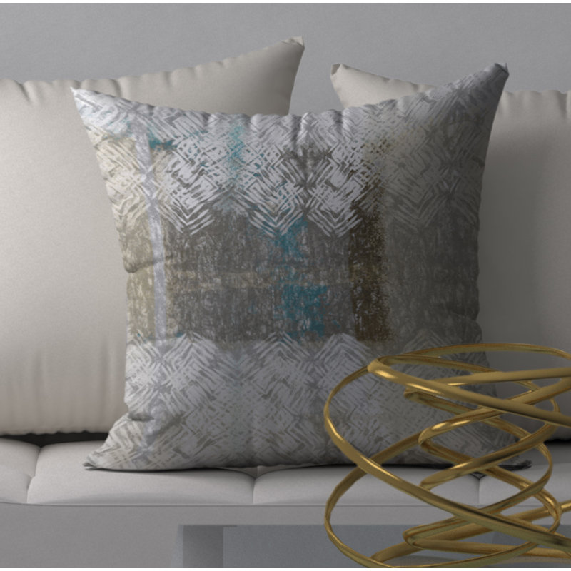 Grande housse de coussin décorative carrée/insert, 18 po x 18 po