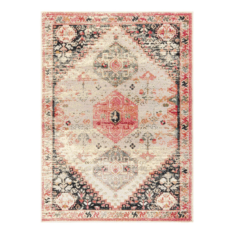 Outdoor Traditional Rectangle 5'1" X 8' Area Rug, Rectangle 7'1" x 10'