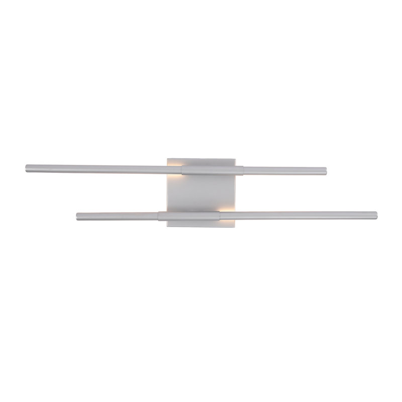2 - Light Dimmable LED Vanity Light, Silver