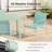 Rectangular 6 - Person 59.3" L Outdoor Restaurant Dining Set-2078297074