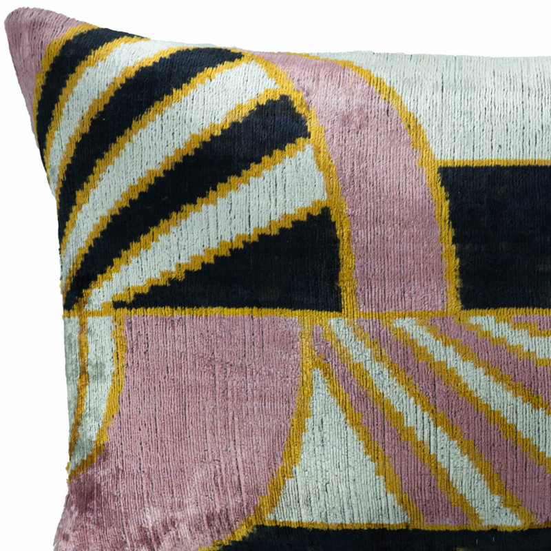 Ikat Silk Reversible Pillow Cover
