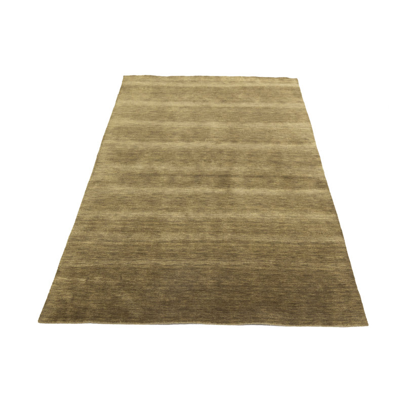 Ottosson Hand Loomed Gabbeh Rug, 100% Wool, Solid Color, Fade & Stain Resistant, Durable, All Sizes, India-Made.
