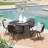 Bigby 4 - Person Round Outdoor Dining Set