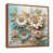 Toile avec cadre flottant brun