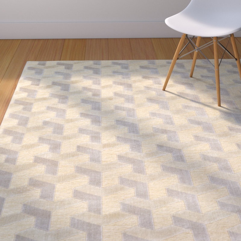 Geometric Area Rug, Rectangle 9'8" x 12'7"