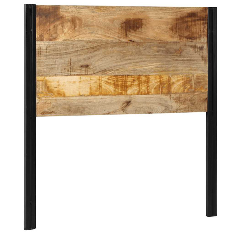 Headboard Solid Wood Mango And Iron, 100cm H x 100cm W x 2cm D