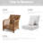 Outdoor Chair Cushions 24 x 24  x 6  Inch, Outdoor Replacement Cushion Set, Back & Seat Patio Cushions for Outdoor Furniture,  Weather Resistant Patio Chair Cushions with Removable Cover and Straps-1579755235-1592333767