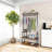 Heavy Duty Clothes Garment Rack With Wheels - Portable Clothing Racks For Hanging Clothes With Hang Rod , Freestanding Closet Wardrobe Rack, Clothes Organizer For Bedroom