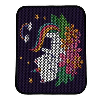 Tapis pour litière de qualité supérieure, 18 po x 24 po | 50% PVC / 50% polyester, lavable à la machine et passer l'aspirateur | Conception durable et facile à nettoyer pour les propriétaires d'animaux de compagnie | Protégez vos planchers des dégâts de la litière
