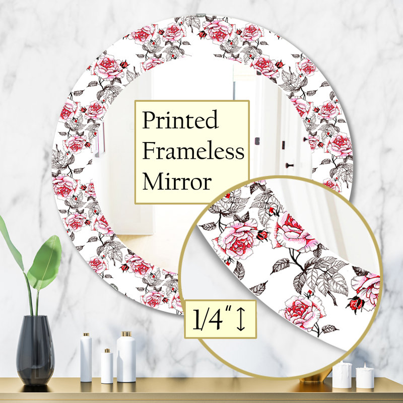 Miroir mural Blossom 3, H 31,5 po x l po