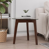 Glass Top End Table