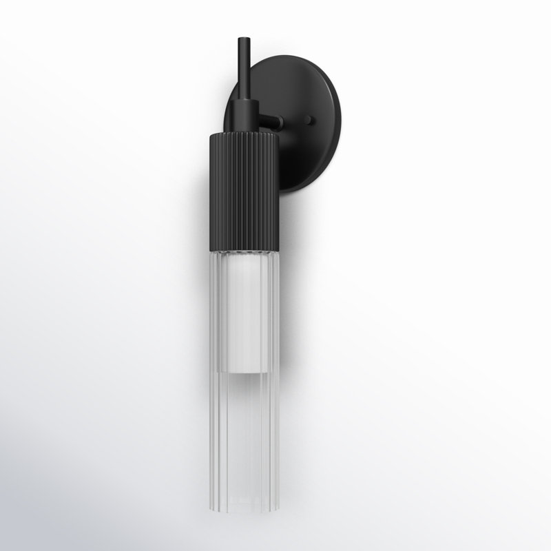 Cassi Aluminum LED Armed Sconce, Black