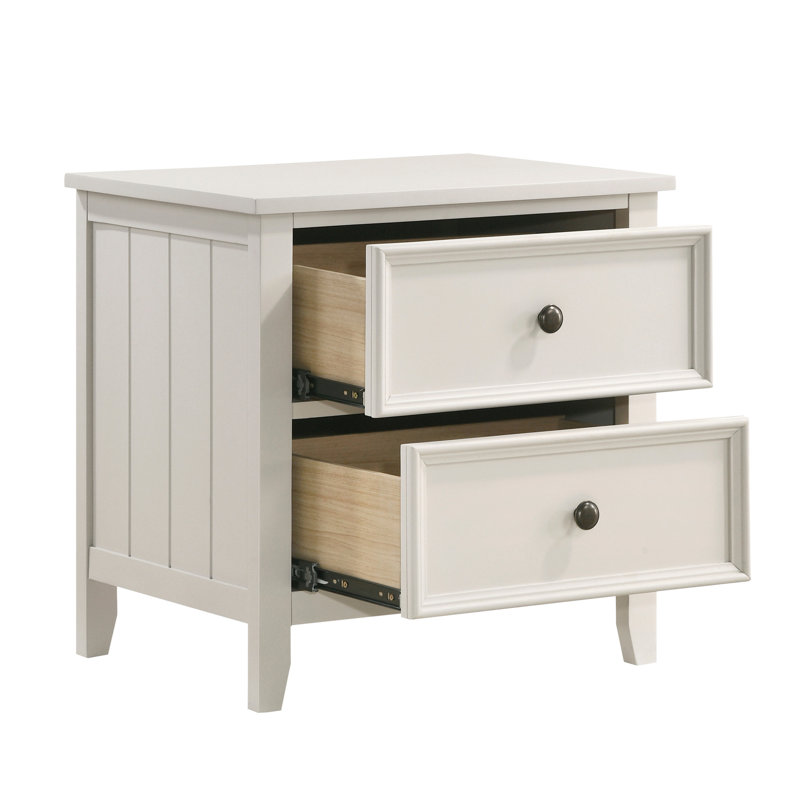 Table de chevet 2 tiroirs Style