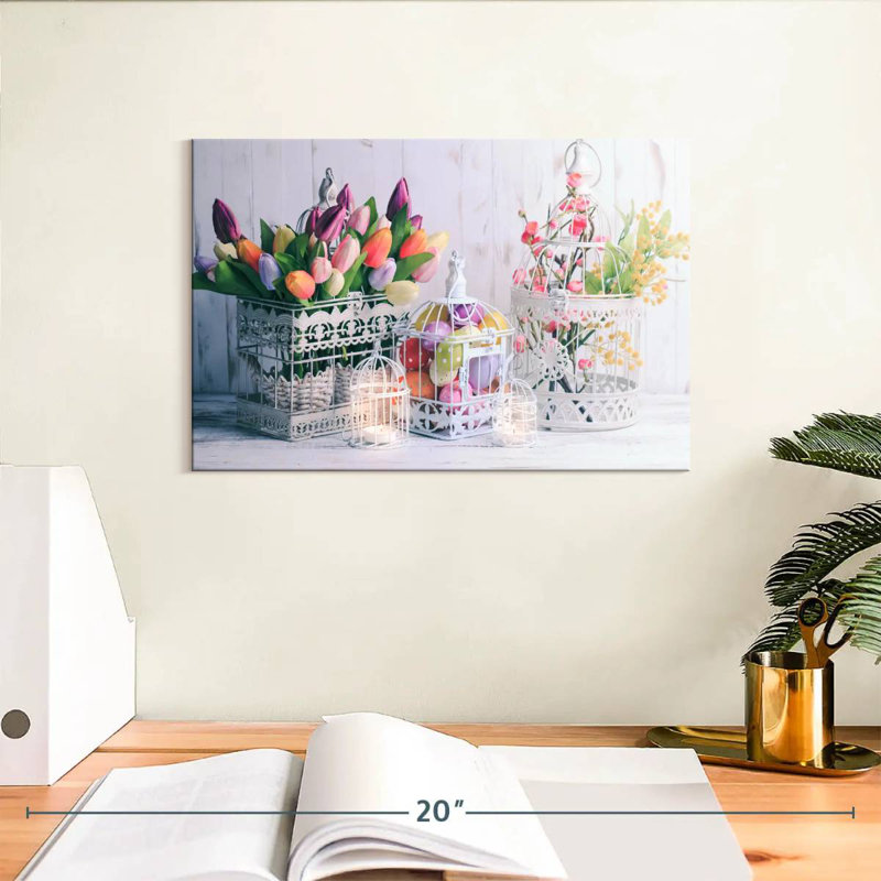Décoration de Pâques, H 8 po x l 12 po