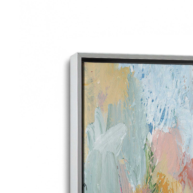 «Impressionist Floral Abstract I» par Ethan Harper, reproduction d'art, 16"H x 12" W, Argent argent