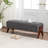 Karsen Upholstered Bench With Solid Wood Leg-850480767