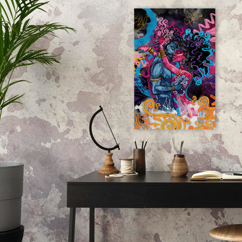 Paix - Art contemporain afro-américain, H 24 po x l 16 po