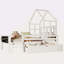 Lit de maison de taille Aseliya avec échelle et tiroirs de rangement pour chambre d'enfant, cadre de lit en bois massif avec 2 tableaux noirs-1118031421