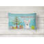  Coussin intérieur / extérieur Christmas Tree and Westie