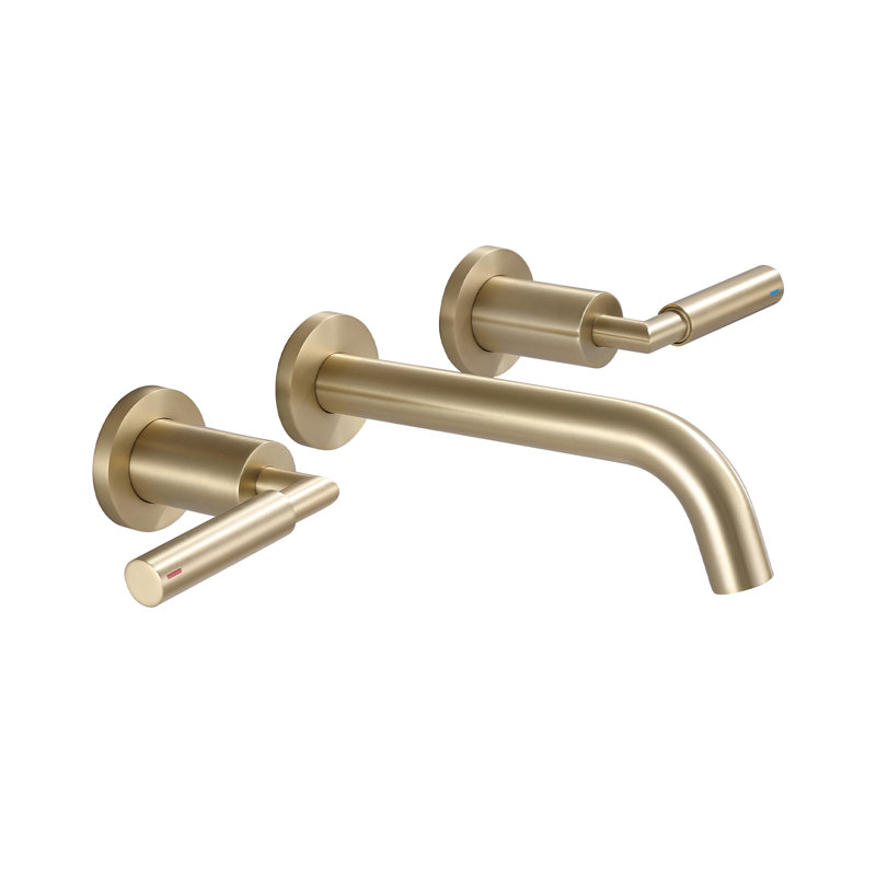 2-handle Bathroom Faucet, Brushed Gold
