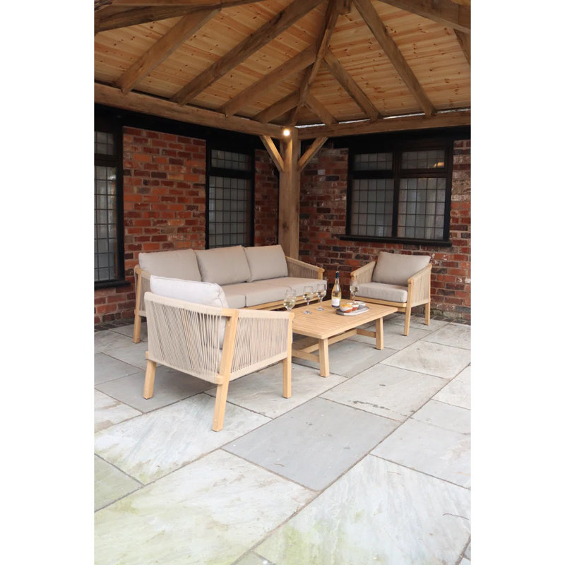 Roma 5 Seater Rope Triple Lounge Set