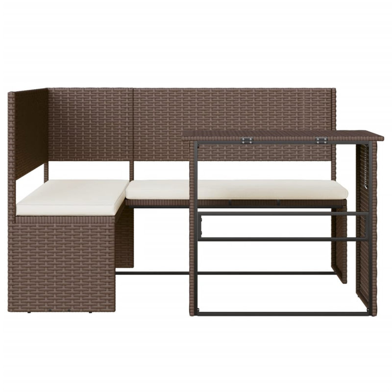 142.5cm Wide Patio Sofa with Cushions