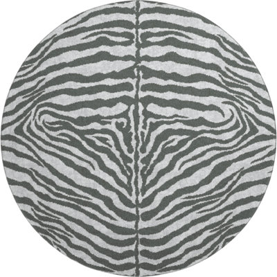 Premium Machine Washable Kishonna AMF42 Gray Rug