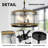 3-Light Framhouse Drum Chandelier