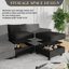 Canapé modulaire en U rembourré en chenille-2131781539-2131781538