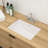 White Ceramic Bathroom Undermount Sink With Overflow - Stain , For Office And Use Different Uses