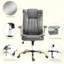 Fauteuil de bureau avec accoudoirs rembourrés, fauteuil de bureau de direction, hauteur réglable et fonction d'inclinaison-710902558-710902557
